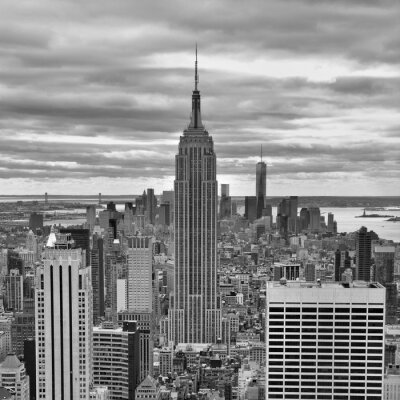 Poster New York und Wolkenkratzer