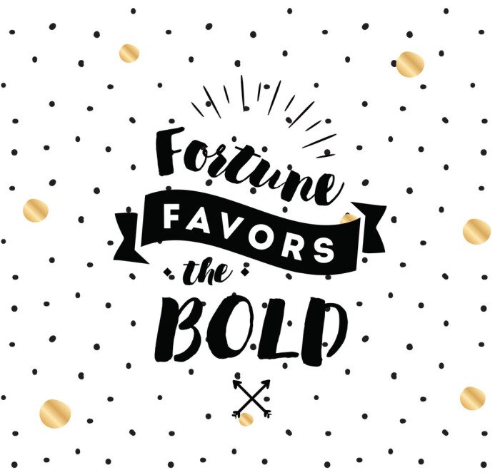 Poster Niedliche Typografie auf minimalistischem Hintergrund