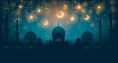 Poster Orientalische Nachtatmosphäre
