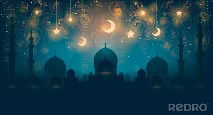 Poster Orientalische Nachtatmosphäre