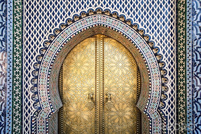 Poster Orientalischer Eingang zum Tempel