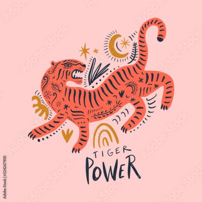 Poster Orientalischer Tiger