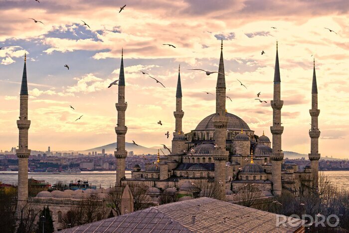 Poster Orientalisches Stadtpanorama in der Türkei