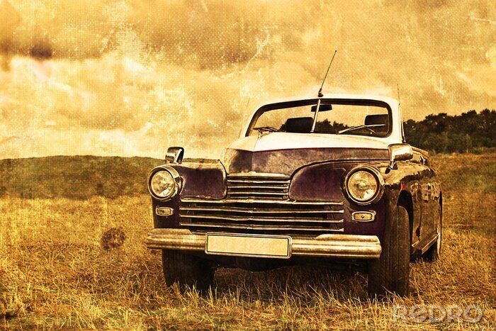 Poster Originales Auto aus alten Zeiten