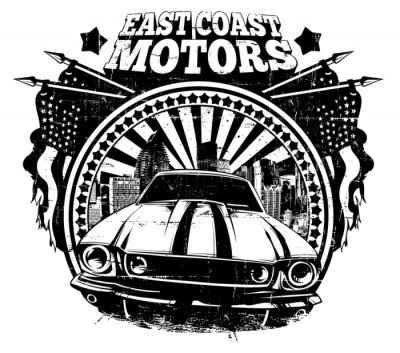 Poster Ostküsten-Automobil-Logo