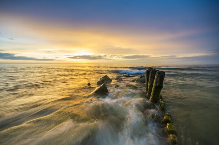 Poster Ostsee und Wellenbrecher