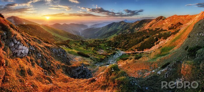 Poster Panorama Berge in Slowakei
