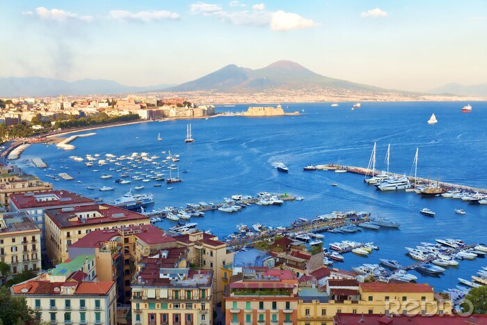 Poster Panorama der italienischen Stadt im Sommer