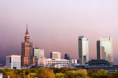 Panorama der Stadt in Polen