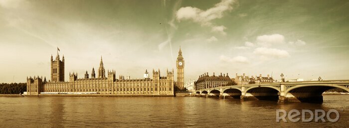 Poster Panorama der Stadt London