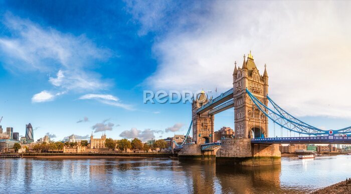Poster Panorama der Tower Bridge und der Themse
