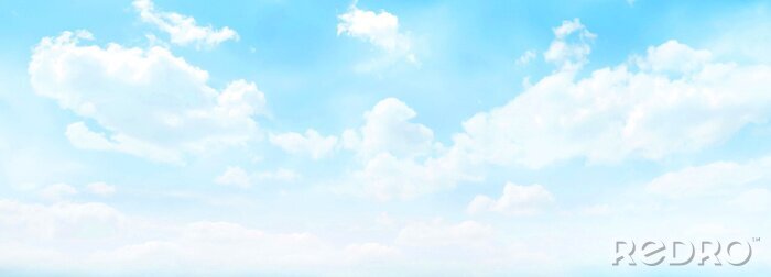 Poster Panorama des azurblauen Himmels