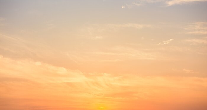 Poster Panorama des Himmels mit Sonnenstrahlen