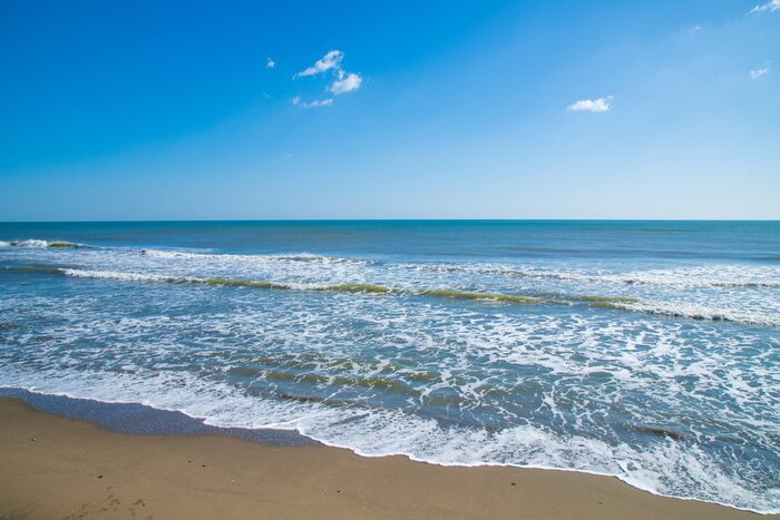 Poster Panorama Strand Blick