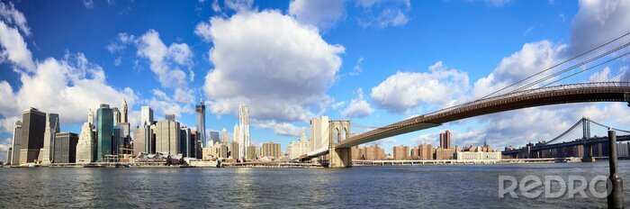 Poster Panorama von Brooklyn Bridge