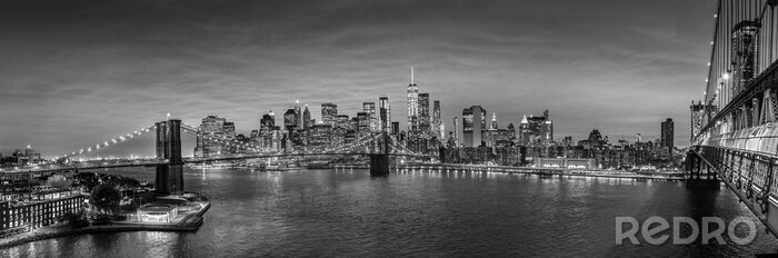 Poster Panorama von Brooklyn in New York