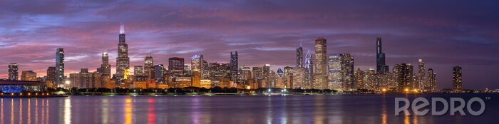 Poster Panorama von Chicago