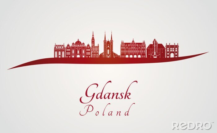 Poster Panorama von Gdańsk