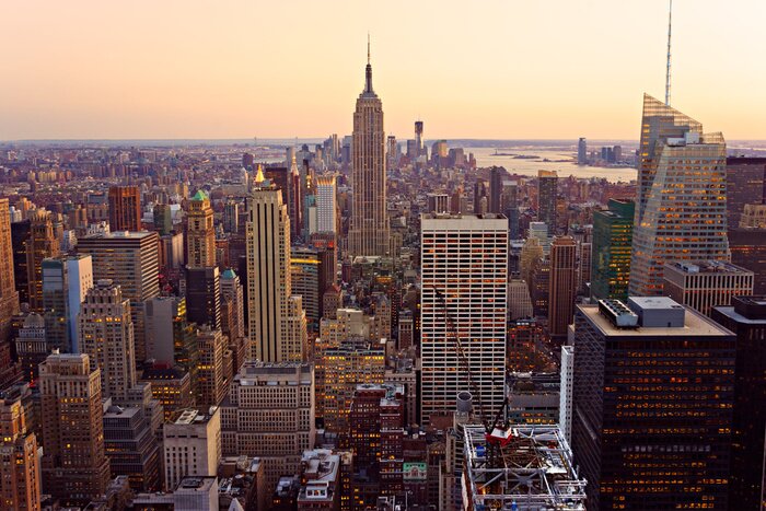 Poster Panorama von Manhattan in New York City
