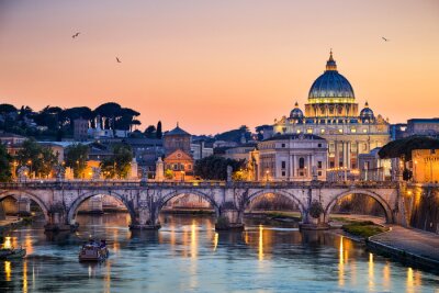 Panorama von Rom am Abend