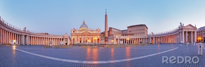 Poster Panorama von Rom und Vatikan
