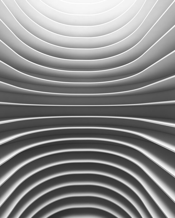 Poster Parallele weiße 3d-Linien