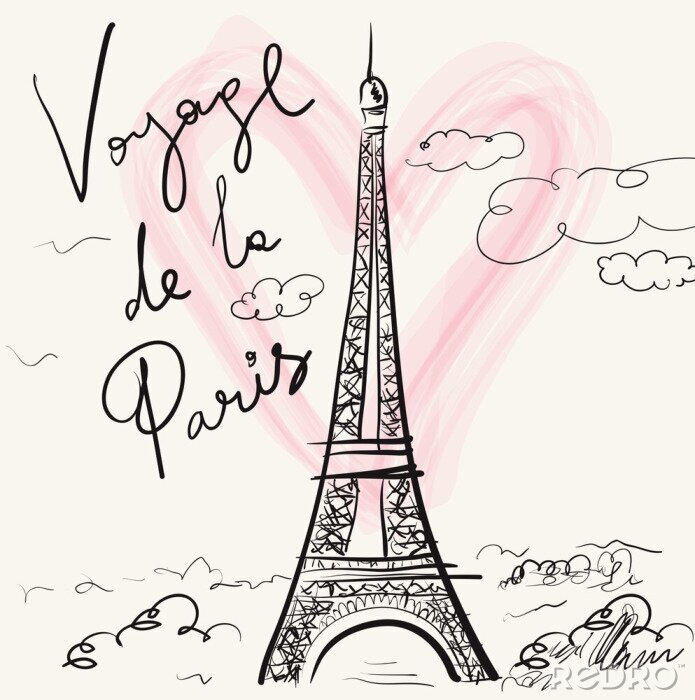 Poster Paris Eiffelturm
