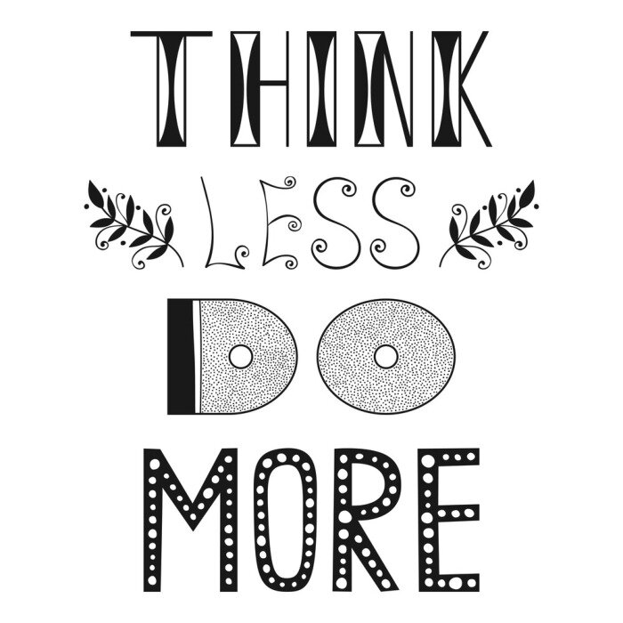 Poster Phrase, die zum Handeln motiviert