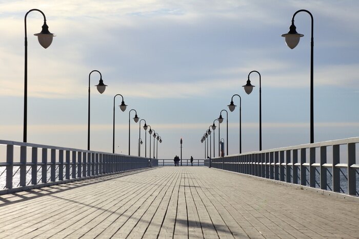 Poster Pier in der Landschaft