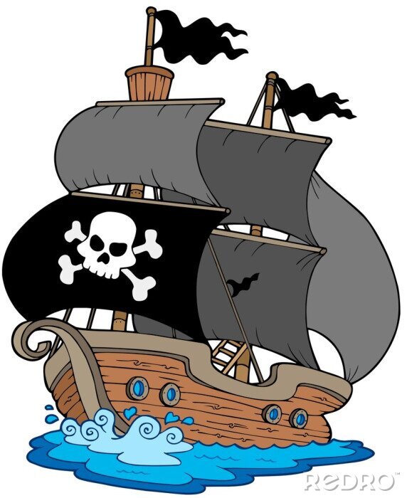 Poster Pirate Segelboot