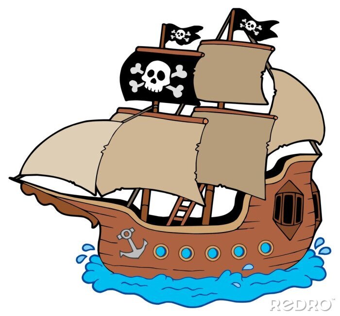 Poster Piratenschiff
