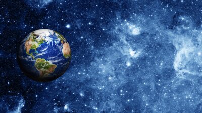 Poster Planet Erde im Weltraum