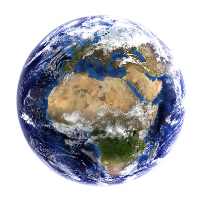 Planet Erde und Afrika