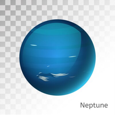 Planeten 3D Neptun als Vektorgrafik