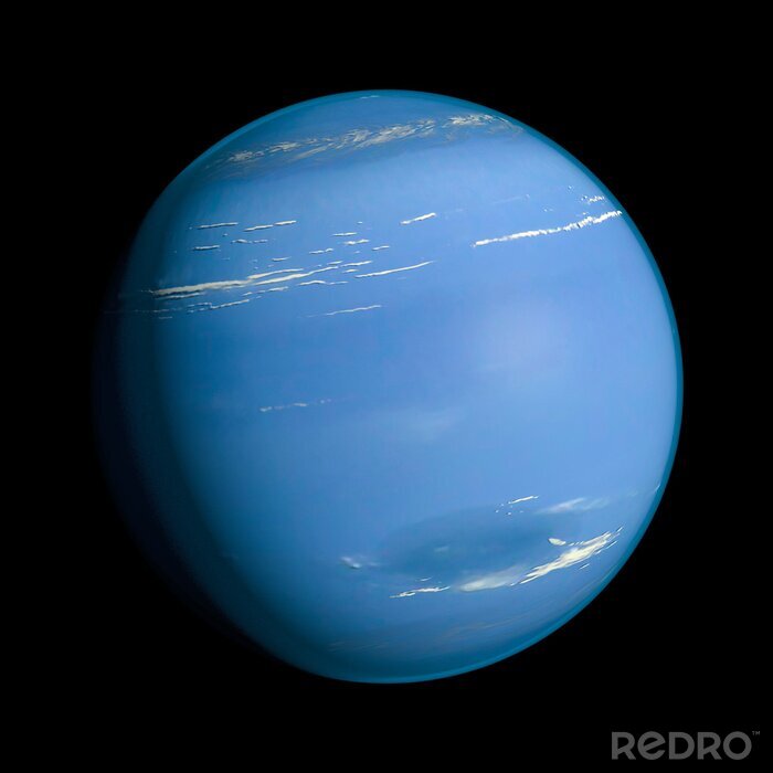 Poster Planeten des Sonnensystems blauer Neptun