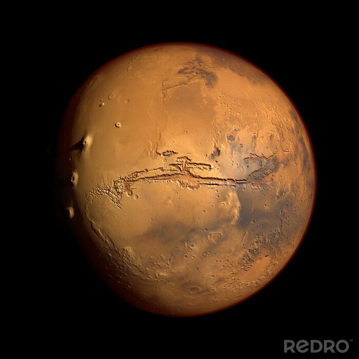 Poster Planeten des Sonnensystems roter Mars