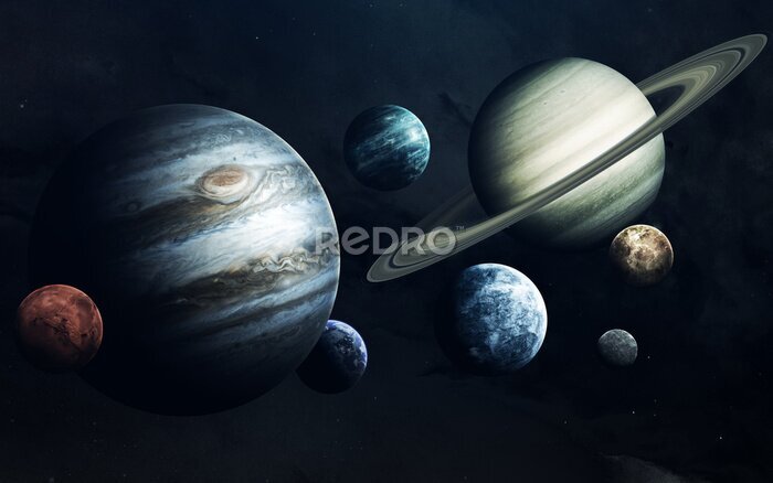 Poster Planeten im Weltall