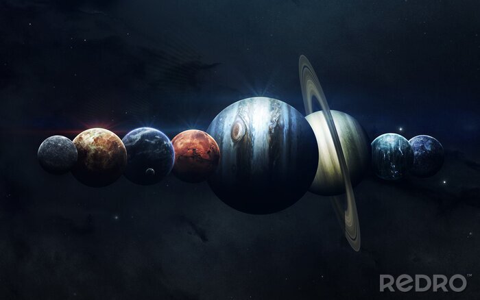 Poster Planeten in Reihenfolge