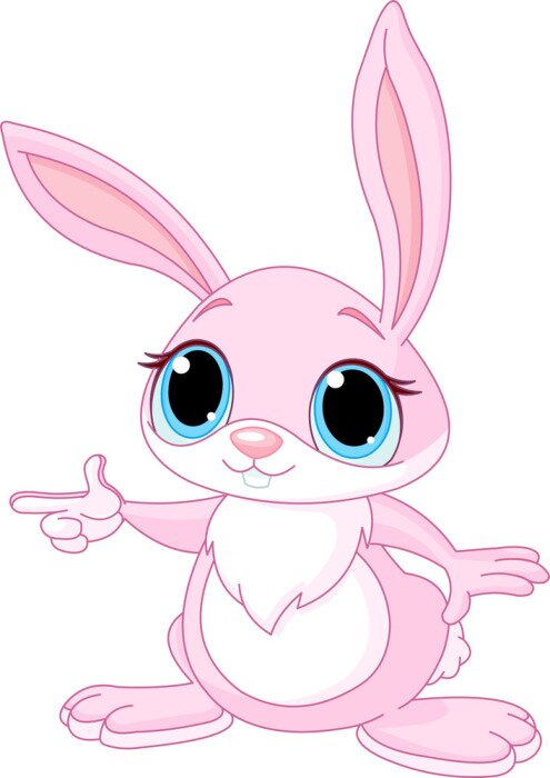 Poster Pointing Hase