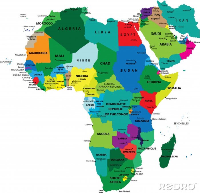 Poster Politische Aufteilung Afrikas