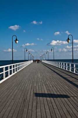 Poster Polnische Seebrücke in Gdynia
