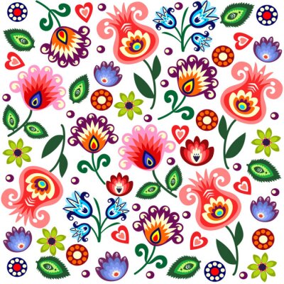 Sticker Polski wzór ludowy