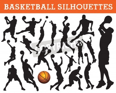 Poster Positionen der Basketballspieler