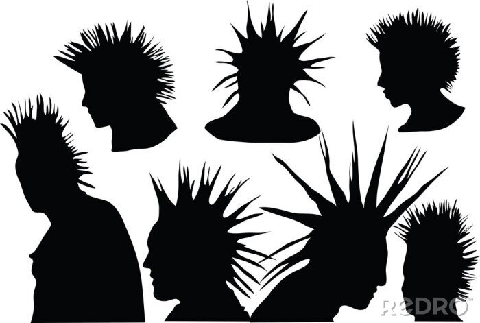 Poster Punk-Frisuren