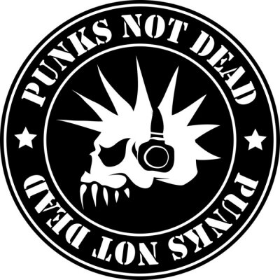 Poster Punks not dead-Emblem