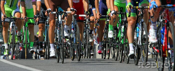 Poster Radfahrer während eines Radrennens