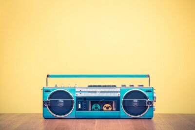 Poster Radio mit Popmusik