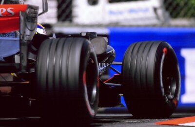 Poster Räder eines Formel-1-Autos