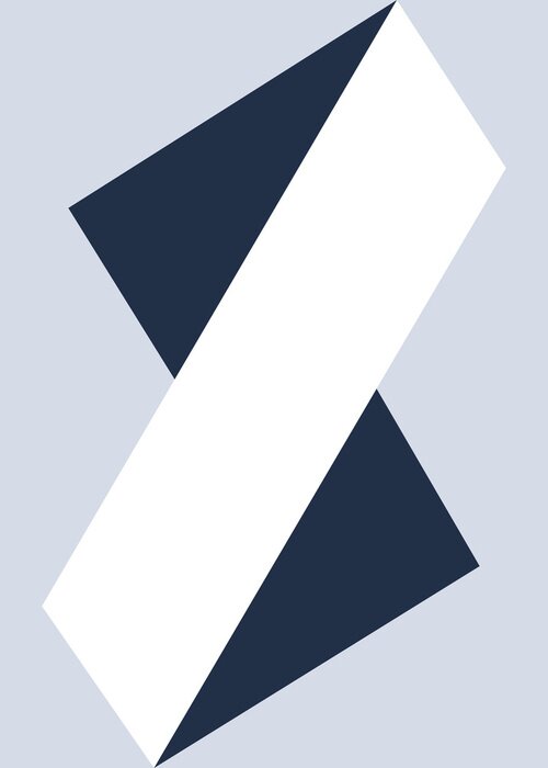 Poster Räumliche moderne Geometrie