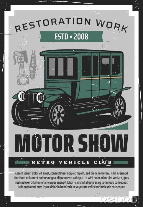 Poster Retro-Autoshow